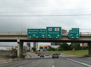 IH 37 south at US 181 - 2007