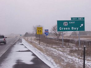 I-39/US 51 north at Wis 29 - 2002