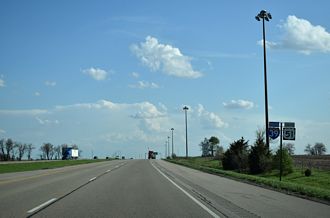 I-39/US 51 south at I-55 - Normal, IL