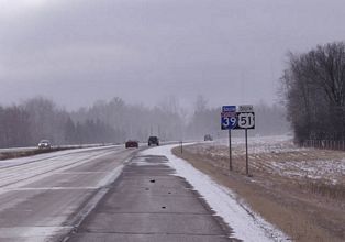 I-39/US 51 south of US 51 Business - Rothschild, WI