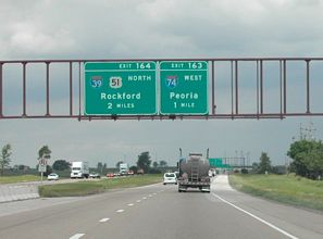 I-55-74/US 51 north at I-39 - 2002