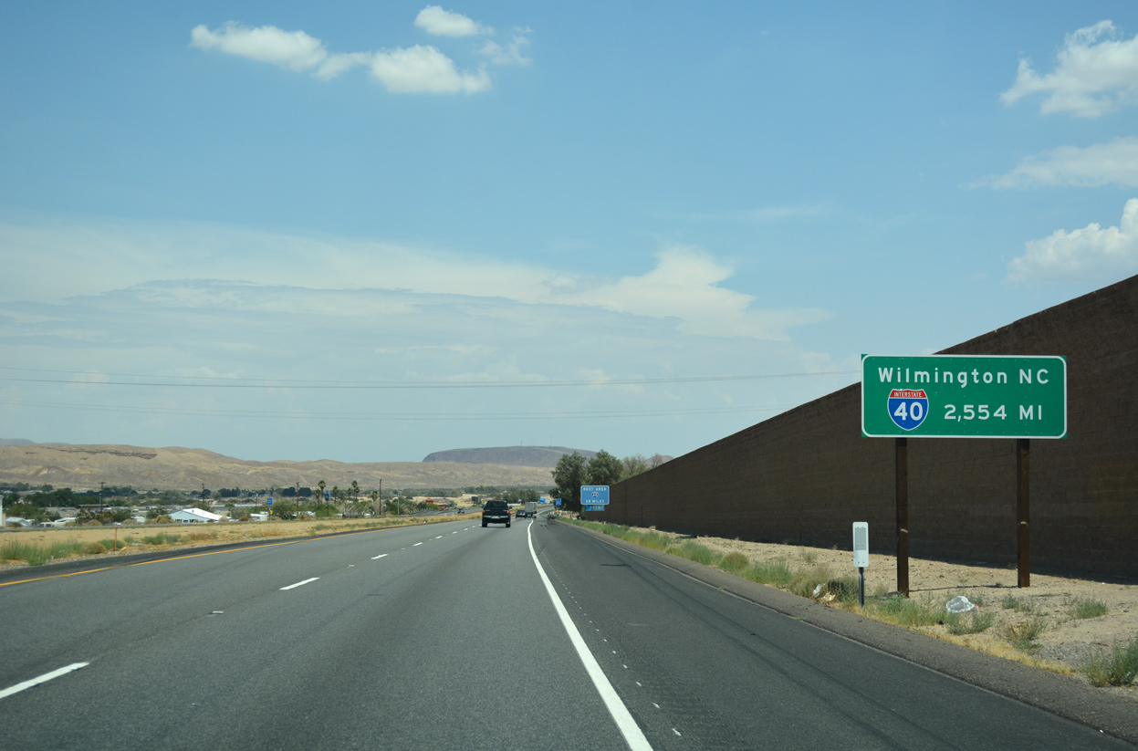 I-40 - Wilmington, NC sign - Barstow, CA