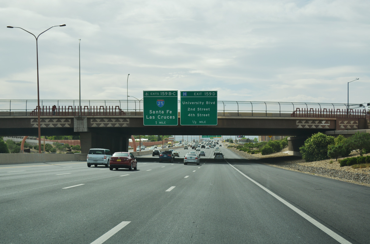 I-40 west at the Big I - Albuquerque, NM