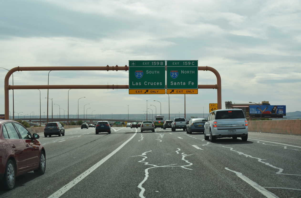 I-40 west at the Big I - Albuquerque, NM