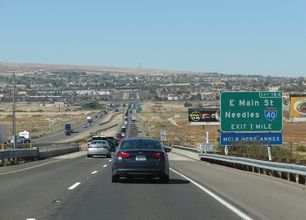 I-15 south at I-40 - Barstow, CA
