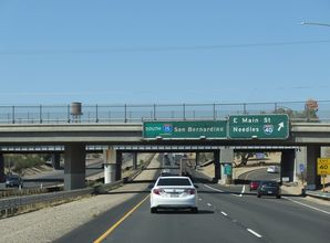 I-15 south at I-40 - Barstow, CA