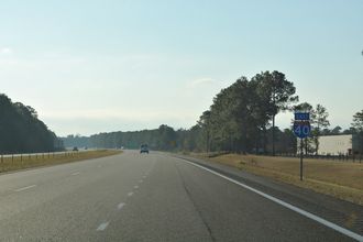 I-40 east at US 117 - Wilmington, NC