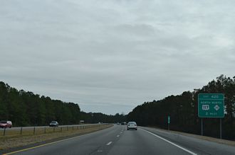 I-40 east at US 117 - Wilmington, NC