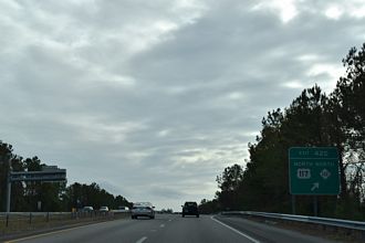 I-40 east at US 117 - Wilmington, NC