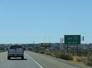 I-40 west at I-15 - Barstow, CA