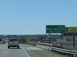 I-40 west at I-15 - Barstow, CA
