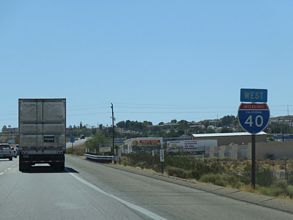 I-40 west at I-15 - Barstow, CA
