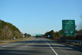 US 117 north at I-40 - Wilmington, NC