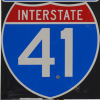 Interstate 41 shield representation
