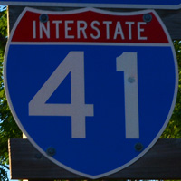 Interstate 41 shield representation