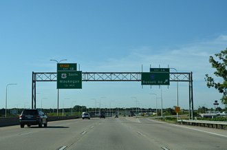 I-41/94 south at US 41 - Wadsworth, IL