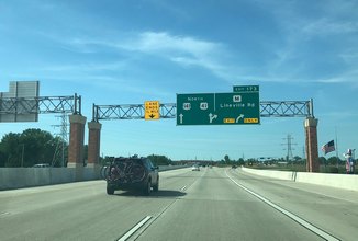 I-41/US 41-141 north at CTH M - Howard, WI
