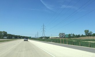 I-41/US 41-141 north at CTH M - Howard, WI