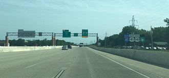 I-41/US 41-141 south at I-43 - Howard, WI