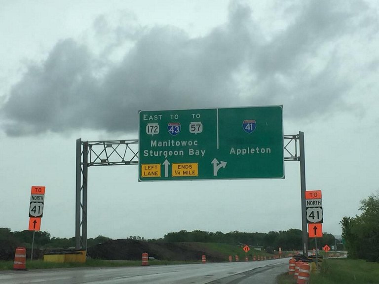 Wis 172 east at I-41 - Ashwaubenon, WI