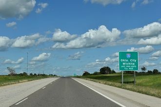 US 64/412 East at IH 35/Cimarron Tpk near Perry, OK