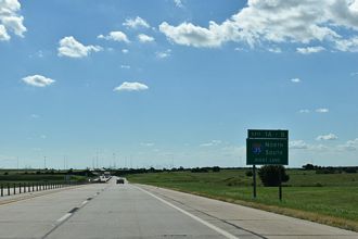 US 412/Cimarron Tpk West at I-35 near Perry, OK