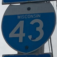 Interstate 43 shield representation