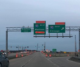 I-43 north at I-39/90 - Beloit, WI