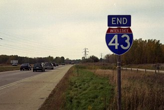 I-43 north at US 41/141 - 2000