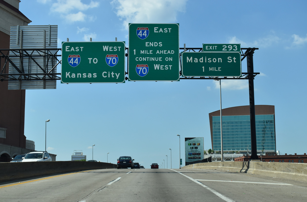 I-44 east at I-70 - St. Louis, MO