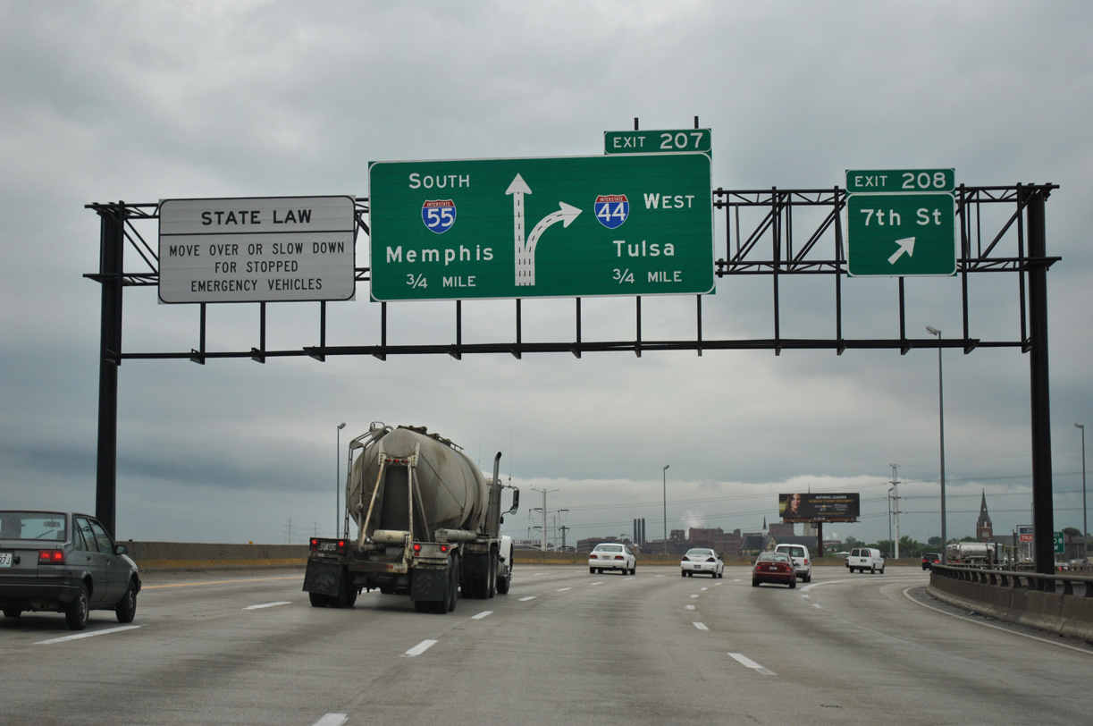 I-55 south at I-44 - St. Louis, MO