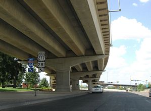 Broad St north at IH 44 west - Wichita Falls, TX