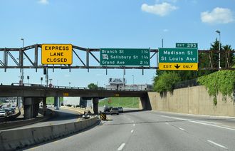 I-44 east at I-70 - St. Louis, MO