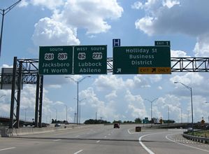 IH 44 west at Holliday St - Wichita Falls, TX