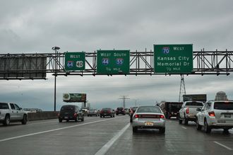 I-55/64/70 west - Poplar Street Bridge - 2012