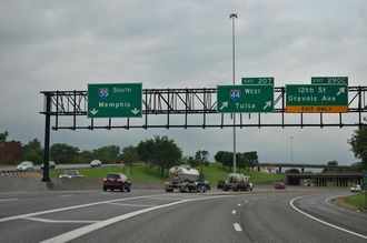 I-55 south at I-44 - St. Louis, MO