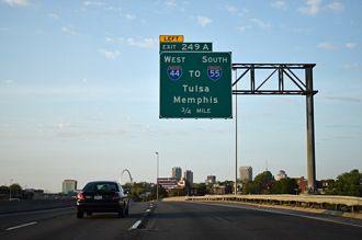I-70 East at Interstate 44 in St. Louis, Missouri