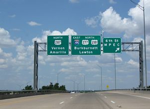 US 277/281/287 north at IH 44 - Wichita Falls, TX