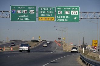 US 281/287 north at US 82 - 2000