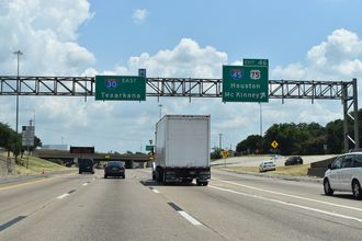 IH 30 east at IH 45/IH 345/US 75 - Dallas, TX