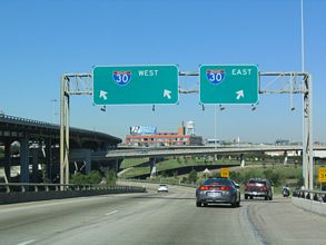 IH 45 north at IH 30/345 - Dallas, TX