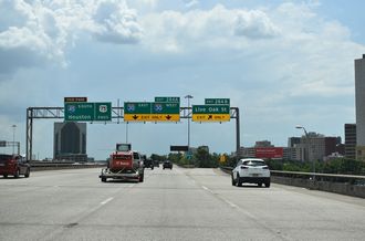 IH 345/US 75 south at IH 30/45 - Dallas, TX