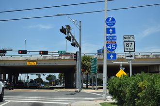 Spur 342 north at IH 45/SH 87 - Galveston, TX