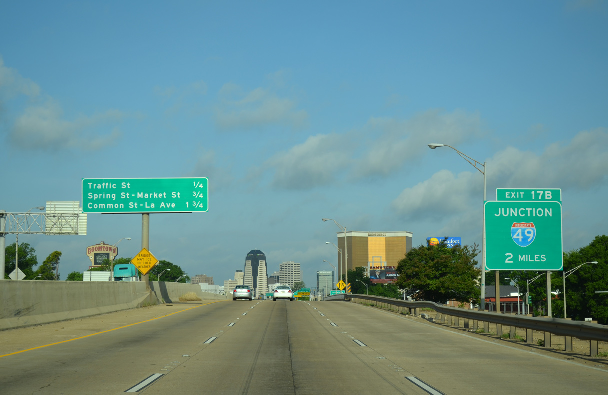 I-20 west at I-49 - Shreveport, LA