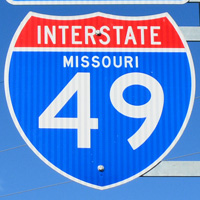 Interstate 49 shield representation