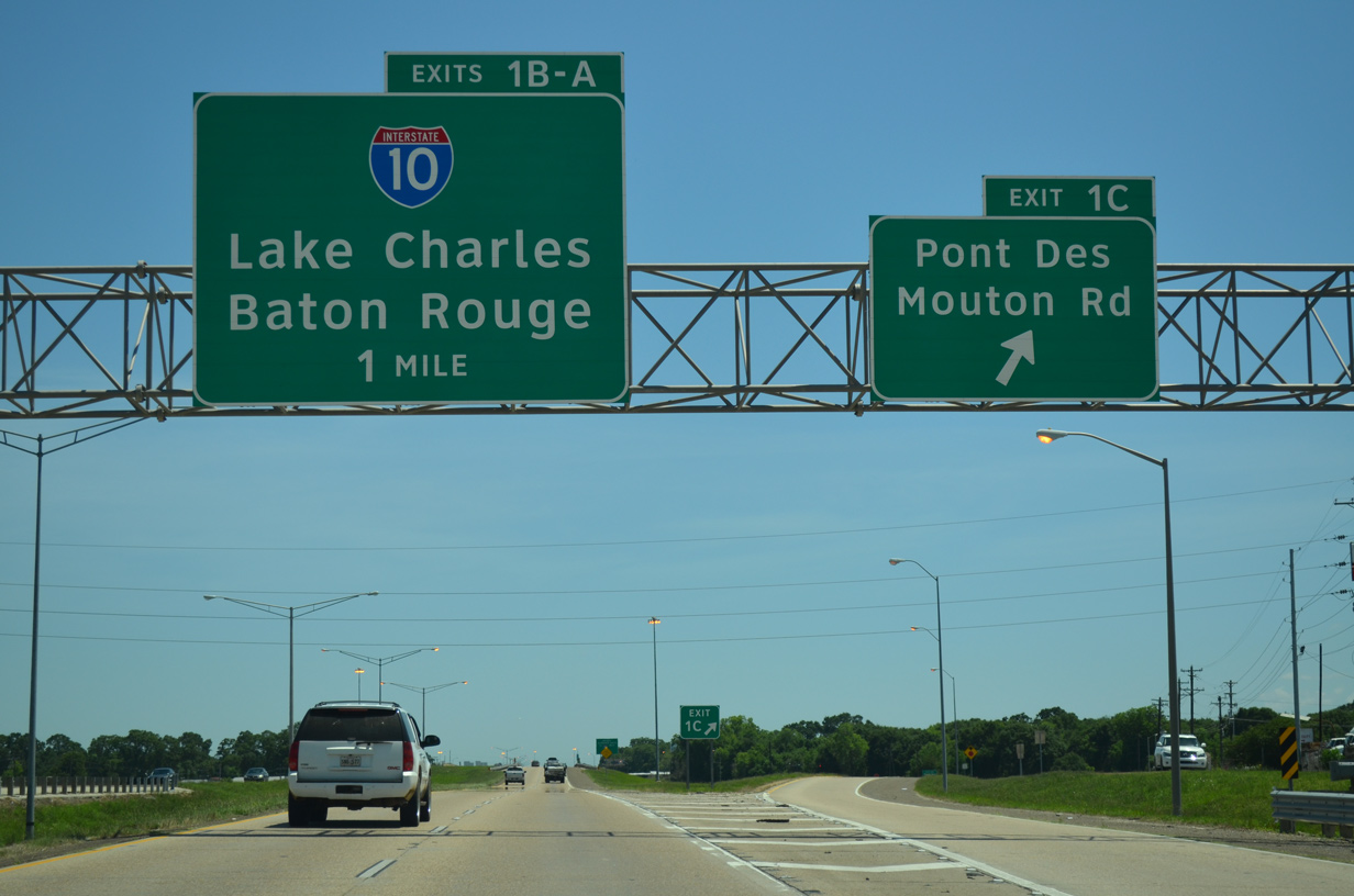 I-49/US 167 south at I-10 - Lafayette, LA