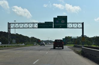 I-10 east at I-49/US 167 - Lafayette, LA