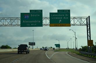 I-20 east at I-49 - Shreveport, LA