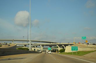 Interstate 20 west at the systems interchange with I-49 in Shreveport, Louisiana