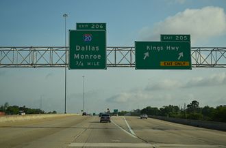 I-49 north at I-20 - Shreveport, LA